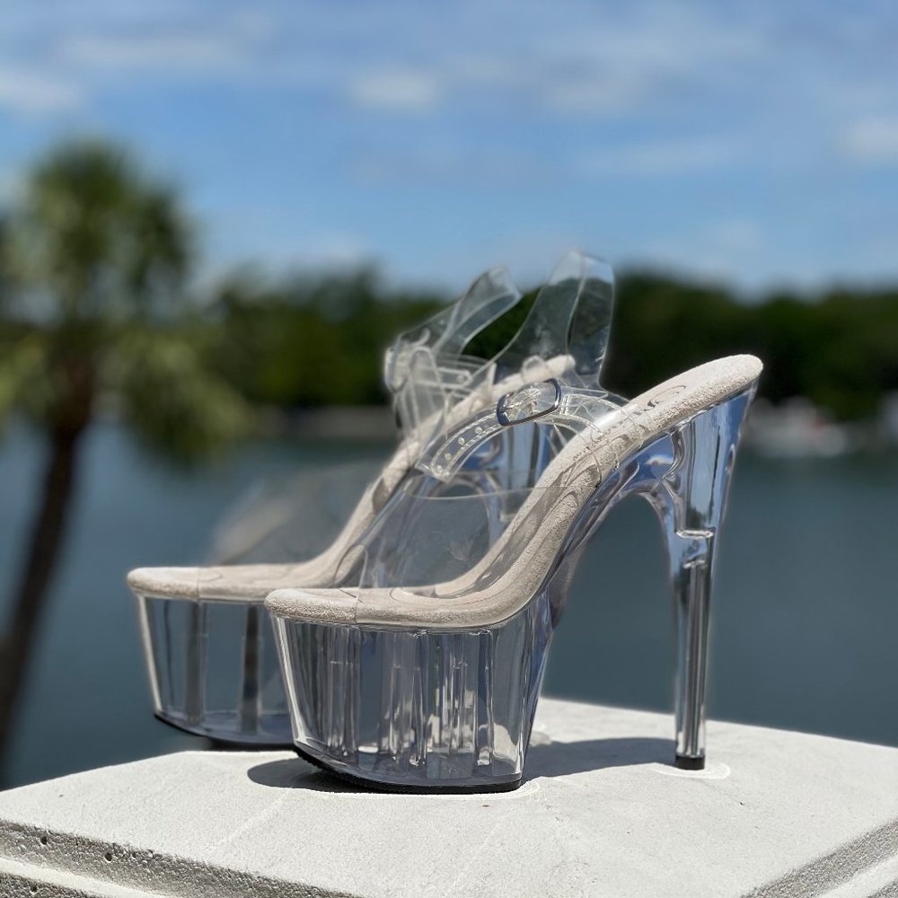 Clear Platform Heel Shoes